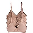 Caramel Cantina 4 Pack V Neck Padded Bralette Adjustable Straps