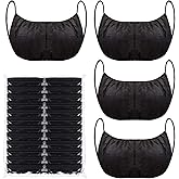 Janmercy 24 Pcs Disposable Nonwoven Bras Black Women Disposable Spa Top Garment Underwear Beauty Sunless Spray Tanning Brassieres,Medium