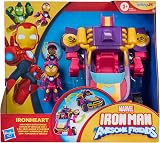 Marvel Iron Man Ironheart 2-In-1 Mech Suit & Vehicle Figure Toy Purple view 2
