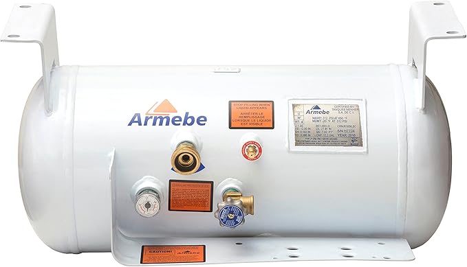 Flame King YSN122 12.2 Gallon ASME Horizontal Propane Tank | 12" x 28