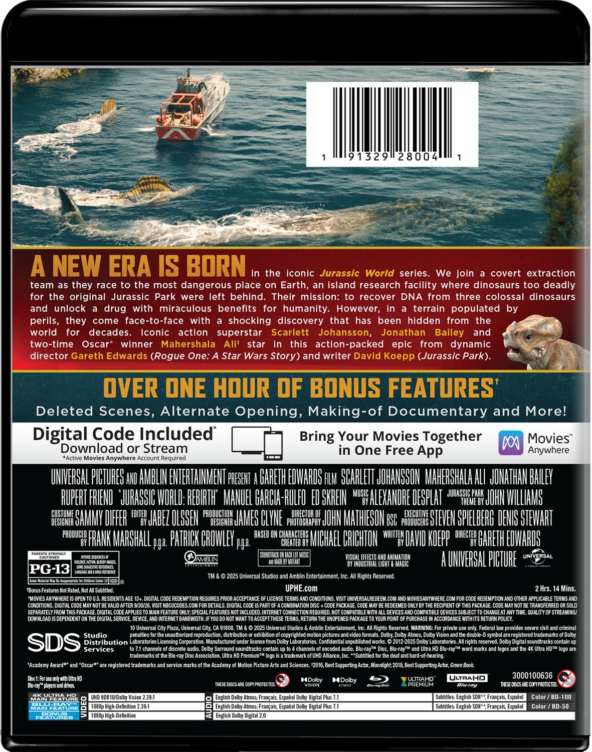 Jurassic World Rebirth (4K Ultra HD + Blu-ray + Digital) Jurassic World Rebirth (4K Ultra HD + Blu-ray + Digital) 4K Blu-ray DVD