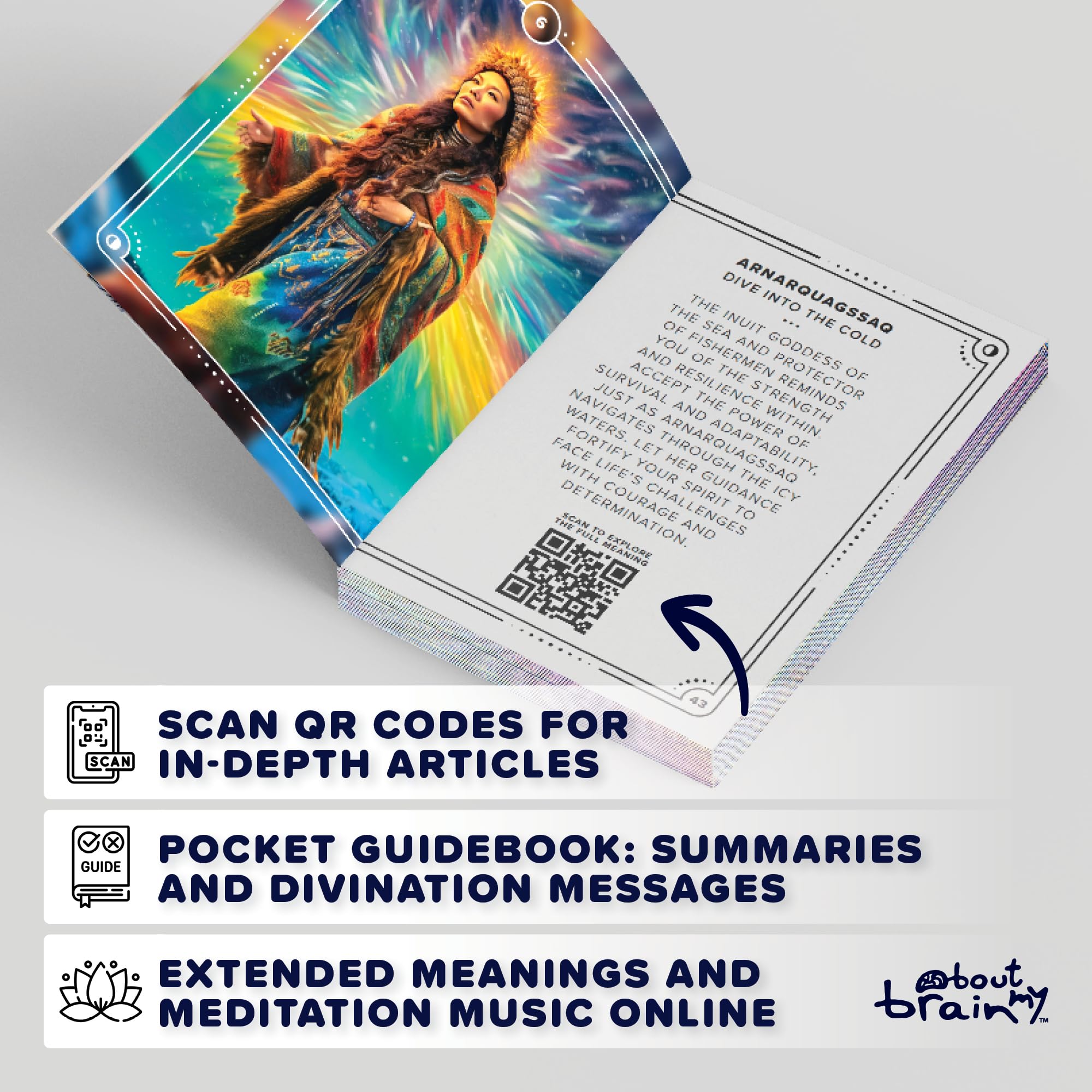 Goddesses of The World | Edition 1 | Goddess Oracle Deck | 60 Oracle Cards and Pocket Guidebook | Complement Your Tarot Card Practice