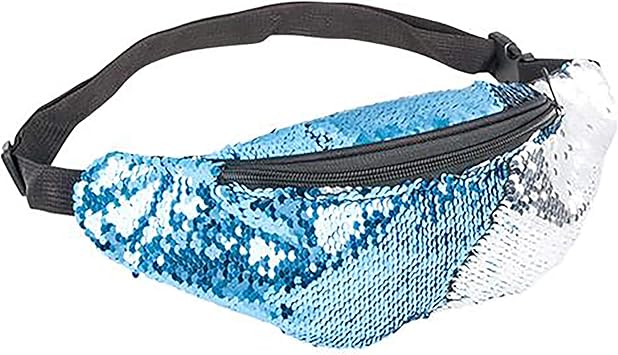 silver fanny pack amazon