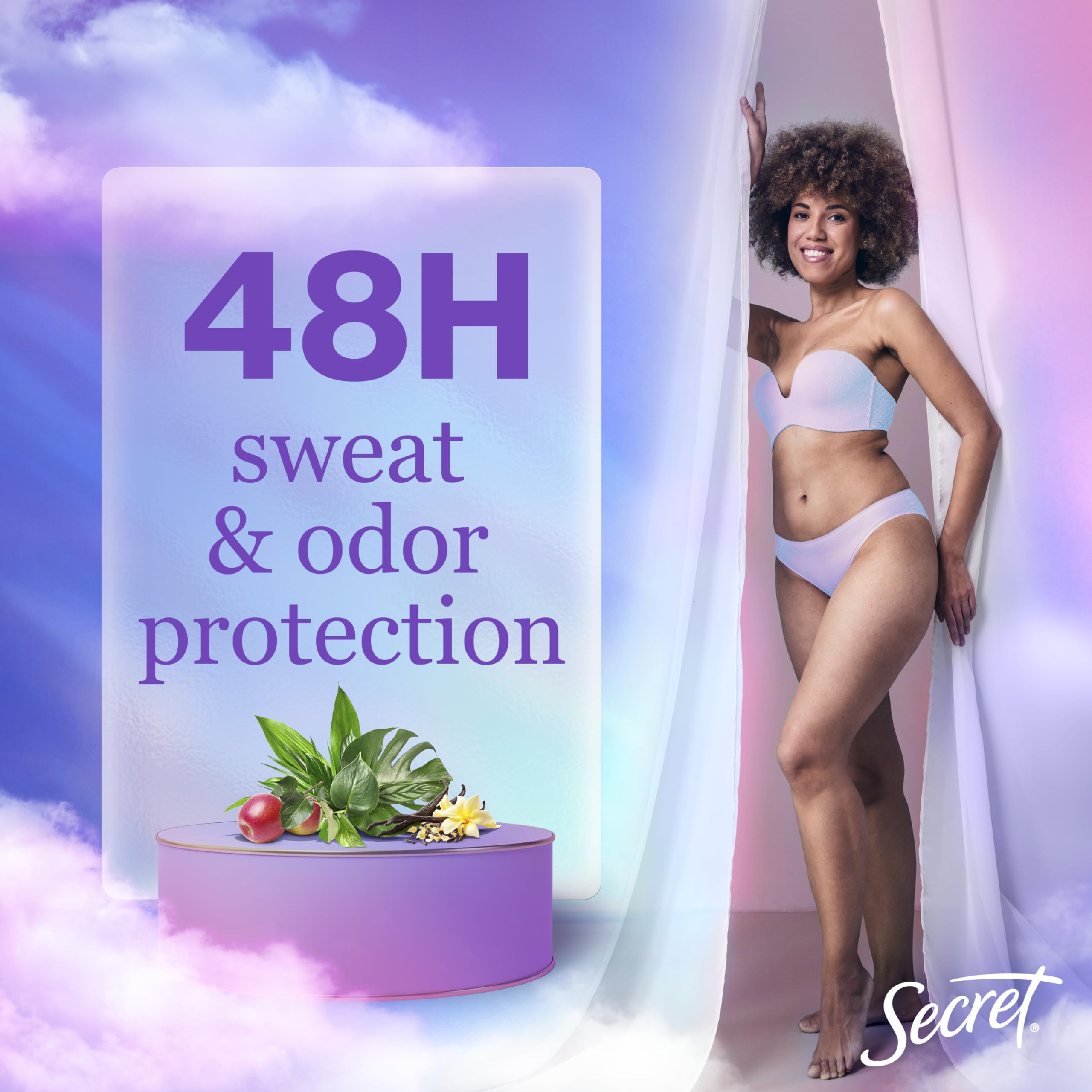 Secret Dry Spray Antiperspirant Deodorant for Women, 48hr Weightless Sweat & Odor Protection, Gentle on Skin, Cozy Vanilla Scent, 4.1 oz (Pack of 3)