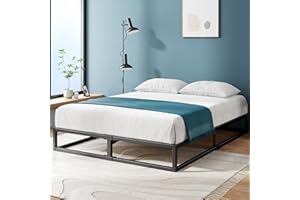 ZINUS Joseph 10 Inch Platform Bed Frame, Wood Slat Support, No Box Spring Needed, Eco Friendly WonderBox(TM) Packaging, Easy Assembly, Black, Queen