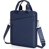MicaYoung Laptop Case Shoulder Sleeve Bag Compatible with 14" MacBook Pro M5 M4 M3 M2 M1(2025-2021)/13.6" MacBook air M4 M3 M2, Chromebook Notebook Portable Carrying Messenger Computer Bag, Navy Blue