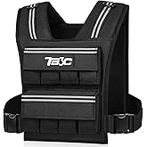 Adjustable Weighted Vest Men and Women 19lbs/ 30lbs/ 40lbs Weights with Reflective Stripe, Weight Vest Woman Workout Vest for Strength Training,Running & Walking