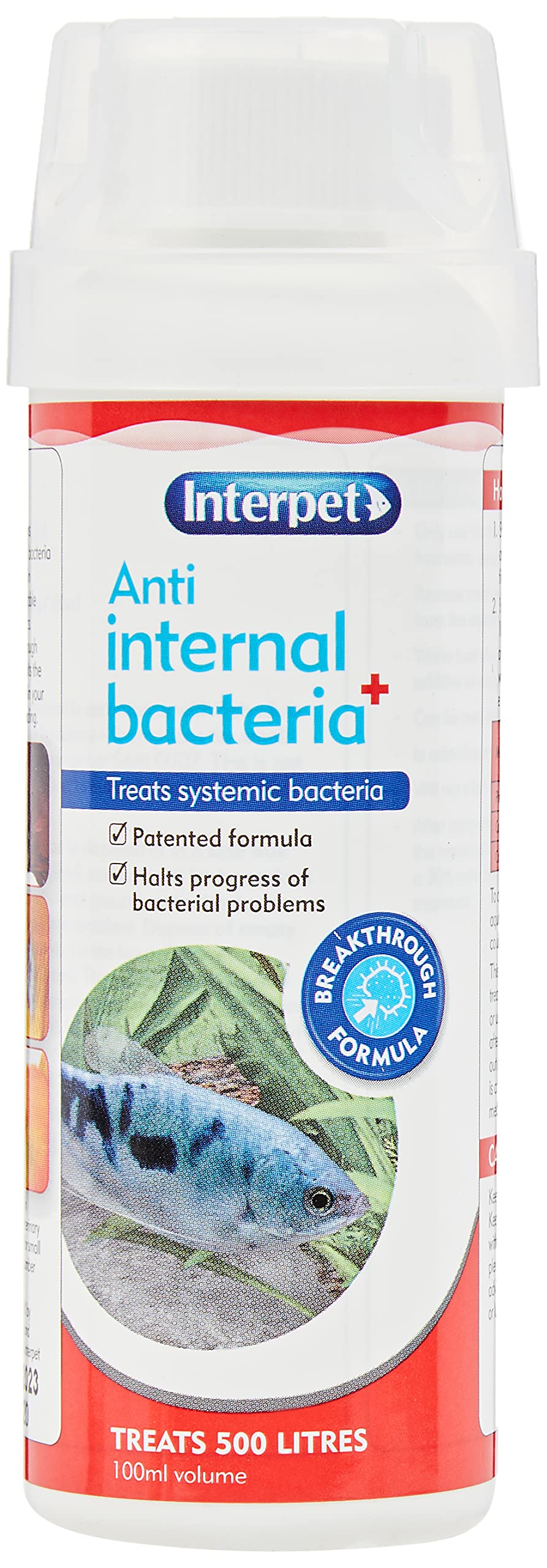 Interpet Anti Bacteria Aquarium Fish Treatment, 100 ml, clear