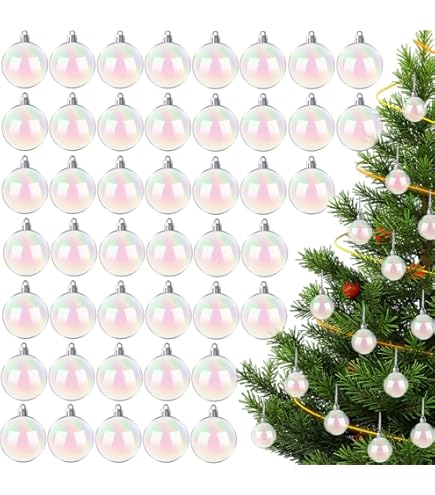 18 Boules Décoratives Irisées 5 Cm – Effet Bulle, Arc-en-ciel, Pour Halloween, Noël, Fêtes, Déco Maison Et DIY
