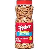 FISHER Snack Lightly Salted Dry Roasted Peanuts, 14 oz