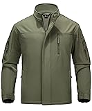 MAGCOMSEN Mens Rain Jacket Tactical Jacket for Men