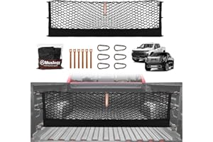 Muslogy Truck Bed Cargo Net Compatible with Chevy Silverado & GMC Sierra 2019-2025 Accessories Storage Organizer Pickup Truck