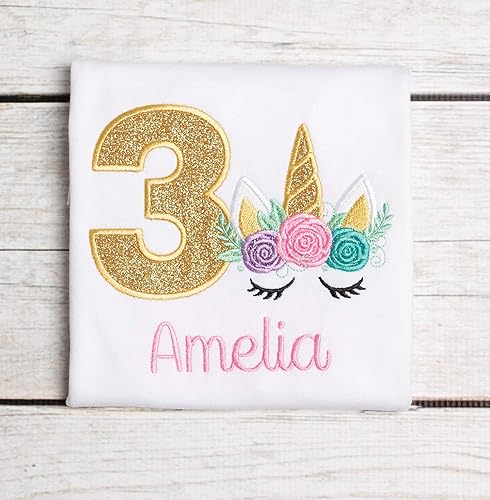 unicorn 1st birthday shirt