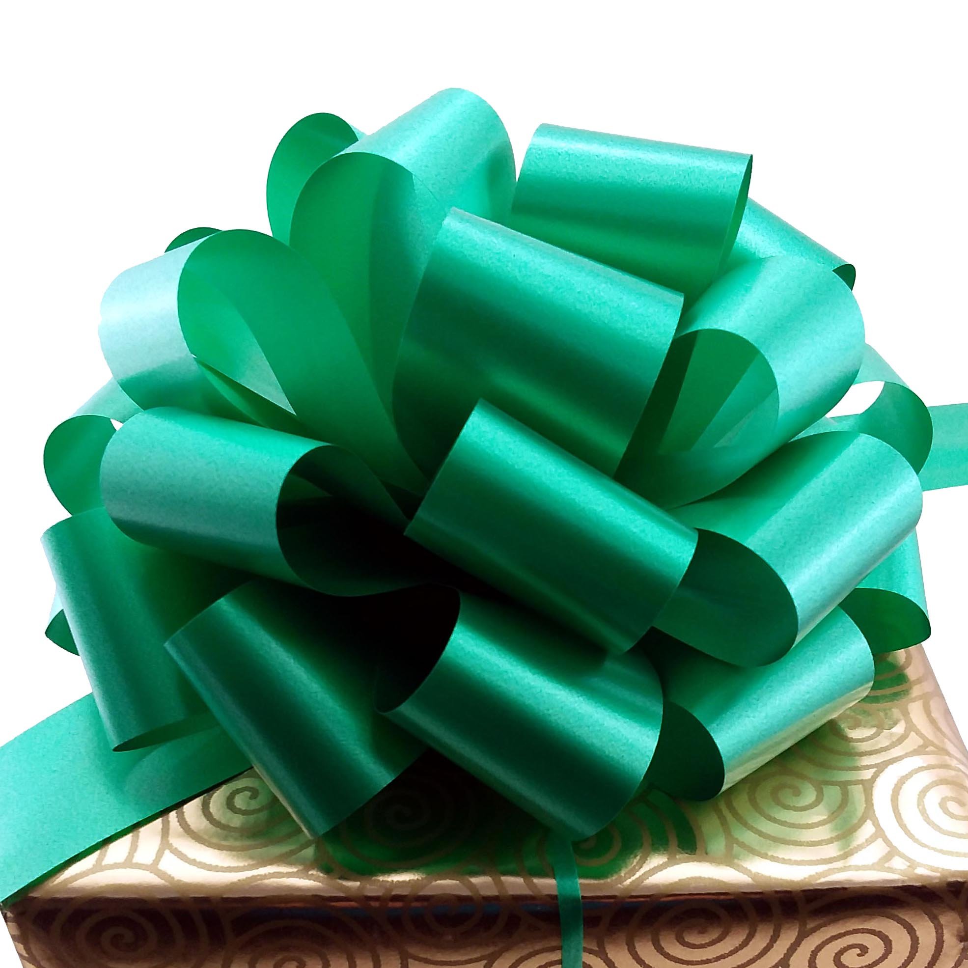 Large Red Ribbon Pull Bows for Christmas Gifts 9" Wide, Set of 6 Health