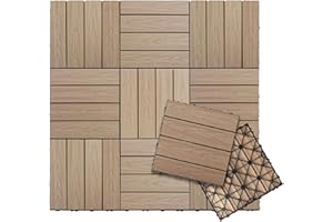 NewTechWood UltraShield Naturale 1 ft. x 1 ft. Quick Deck Outdoor Composite Deck Tile in Canadian Maple (10 sq. ft. per Box)