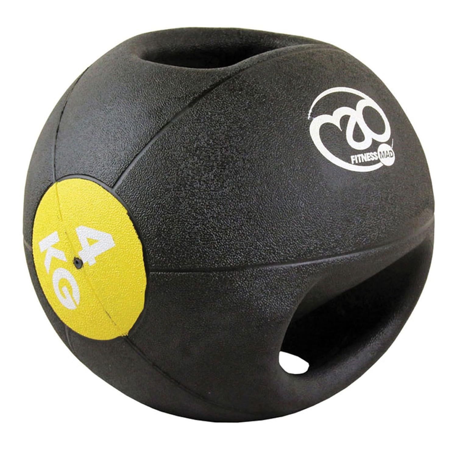 Fitness MAD Double Grip Medicine Ball 4kg (Yellow) Amazon.co.uk