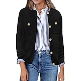 Zeagoo Womens Knit Cardigan Sweaters Button Down Shirts Long Sleeve Crew Neck Ribbed Knit Blouse Open Front Work Tops