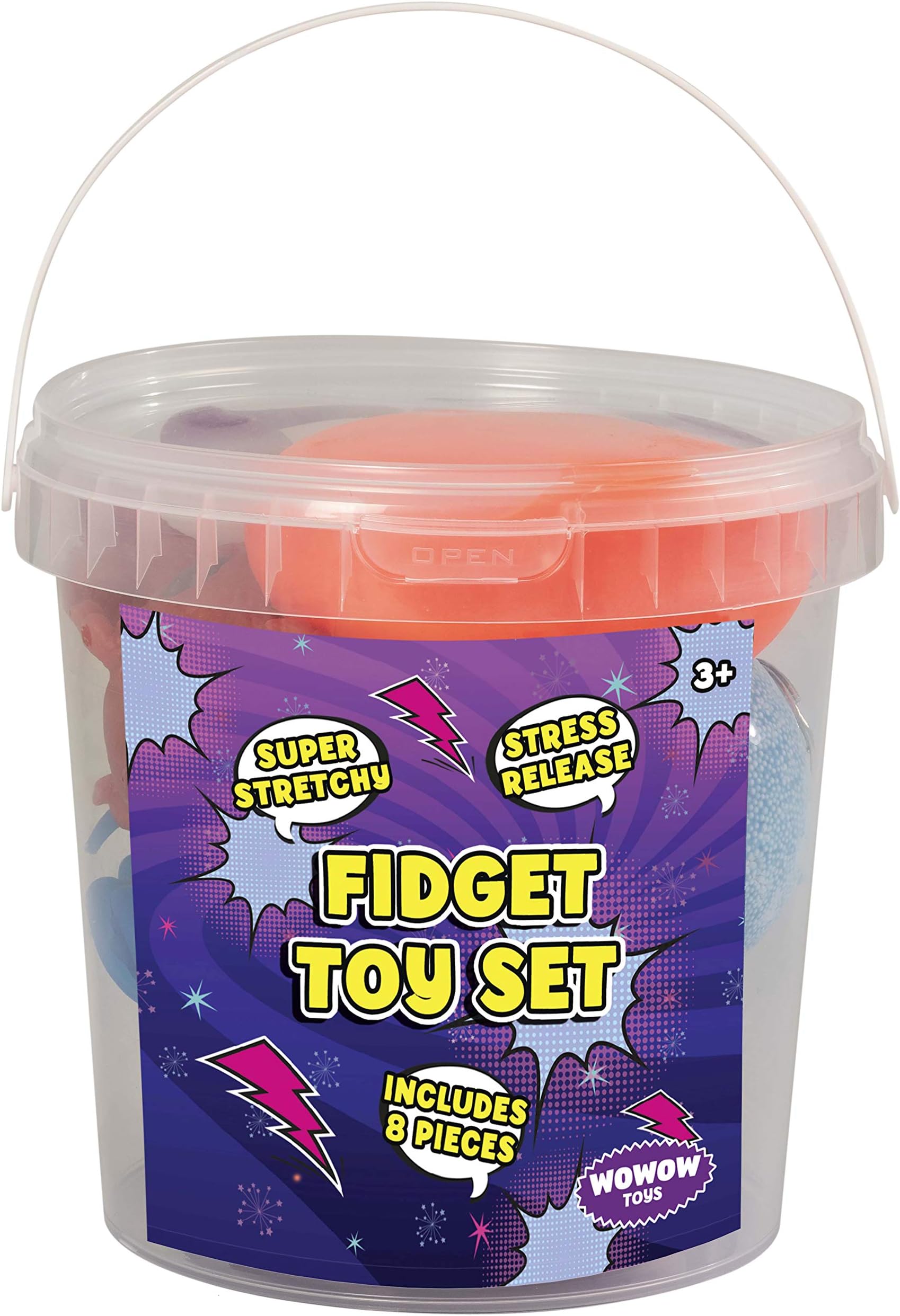 Wowow Toys & Games 8 Piece Sensory Fidget Toy Set Set For Kids and Adults Boys Girls Stress Reliever Kit Colours & Contents Vary