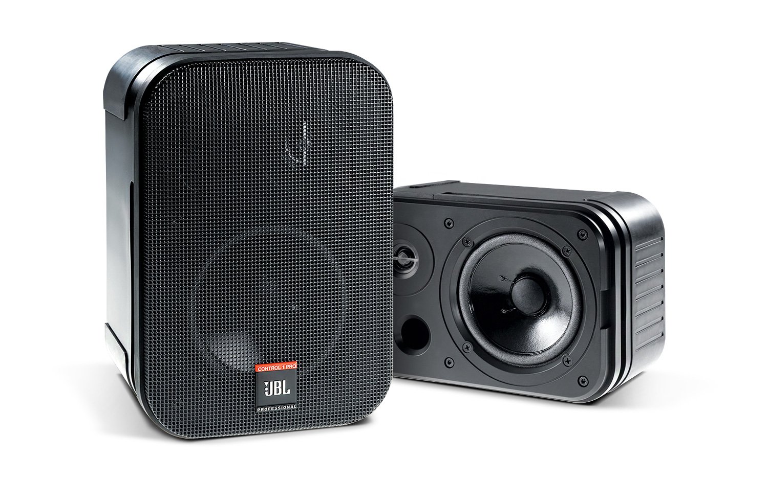 JBL Professional C1PRO High Performance 2-Way, 150 Watt 5.25” Compact, Passive, Satellite, Bookshelf Speakers, Home Theater, Desktop, Stereo, Studio, Black, Sold as Pair.