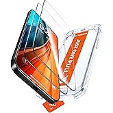 TORRAS Military-Grade Shatterproof for iPhone 16 Pro Screen Protector [9H+ Aerospace Tempered Glass＆ One-Step Installation] Full Coverage Fit Bubble Free Top-Notch Protection, 2 Pack, GlassGo X