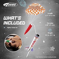 Estes 1225 Alpha Rocket-Building Kit, Intermediate