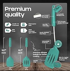 BakeRoyal Silicone Spatula Set - Turner Spatulas
