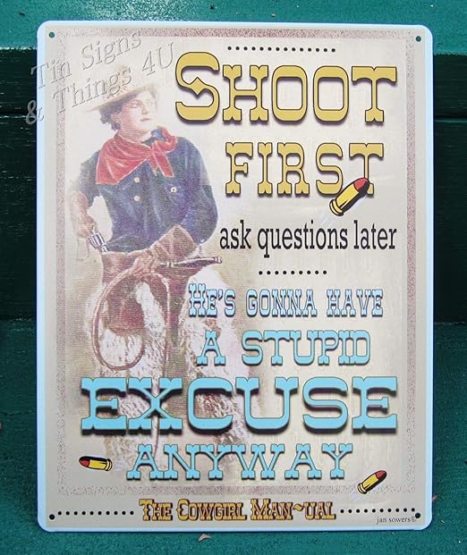 Amazon Com Shopforallyou Vintage Decor Signs Cowgirl Manual Shoot