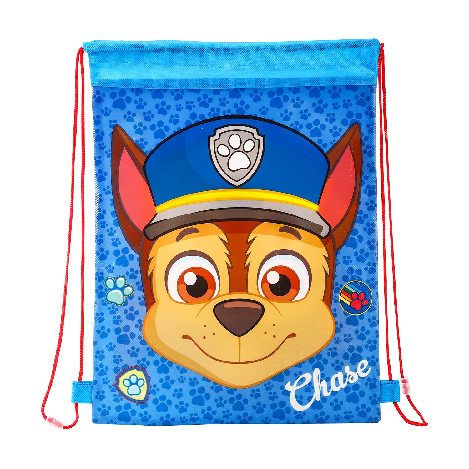 Paw Patrol Drawstring Bag for Kids - Adjustable PE Kit Gym, School, Swim & Travel Backpack, Lightweight & Waterproof Kids PE Bags, Multicolour Easy to Adjust Bag for Boys & Girls