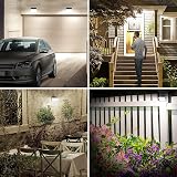 CLAONER Solar Security Lights Outdoor 158 LED Motion Sensor 3 Modes 4 Pack view 2