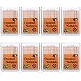 Gerrii 800 Pcs Cinnamon Toothpicks 8 Boxes Wooden Cinnamon Toothpicks for Adults Cinnamon Flavored Toothpicks with Clear Plastic Boxes, 100 Pcs for Each Box