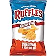 Ruffles Potato Chips, Cheddar Sour Cream, 36 Ounce (Pack of 4)