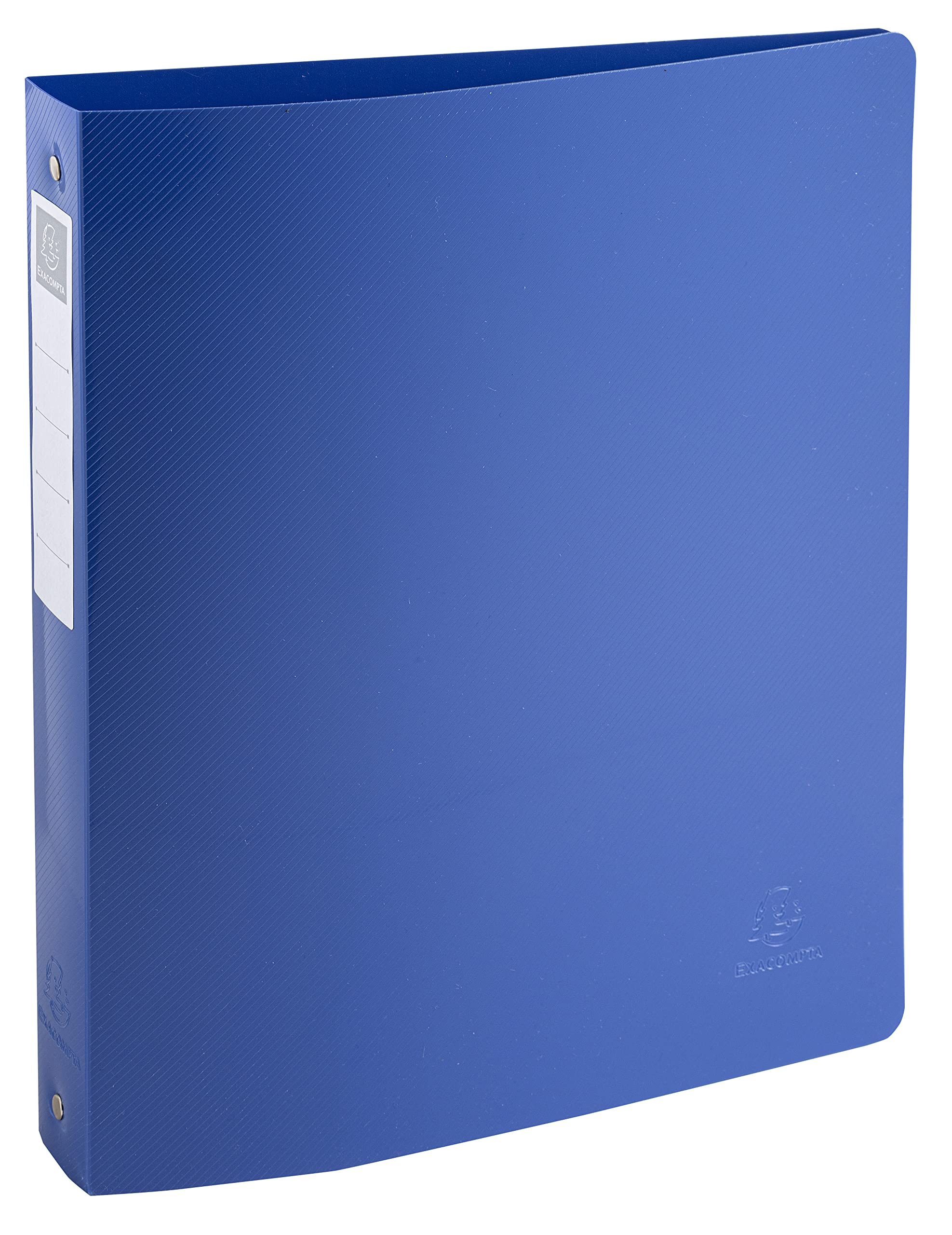 Exacompta - Ref. 51142E - 1 Bee Blue semi-rigid binder - 4 round rings, diameter 30 mm - spine 40 mm - external dimensions 32 x 26.8 cm - A4 maxi file format - navy blue color