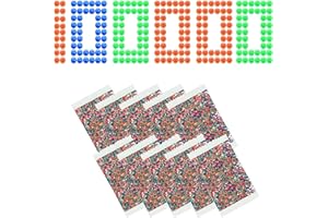 UXSIO Gel Balls Blaster Ammo Splat Refill(7-8 mm,10 Packs,10000 Pieces Per Pack), Gel 7.5mm Blasters Bullets, Mix Colour, for Ages 14+