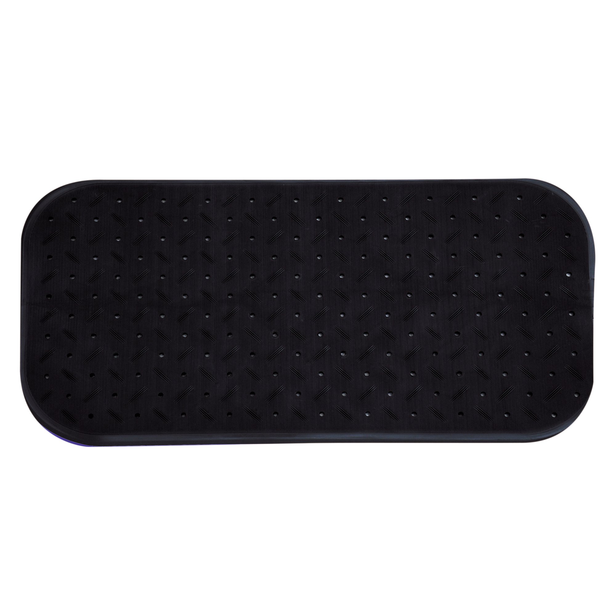 MSV Premium Shower Mat Bath Mat Bath Mat Antibacterial Non-Slip with Suction Cups – Black – Smells of Roses – Approx. 36 x 97 cm – Washable at 60 °C