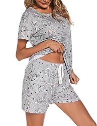 ENJOYNIGHT Womens Pajama Shorts Sets Cotton Pjs