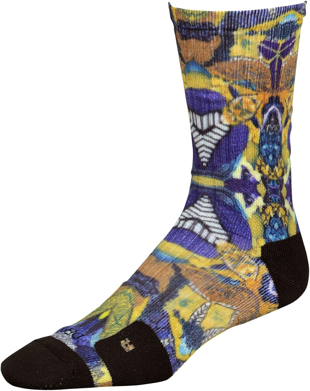 purple and gold nike socks