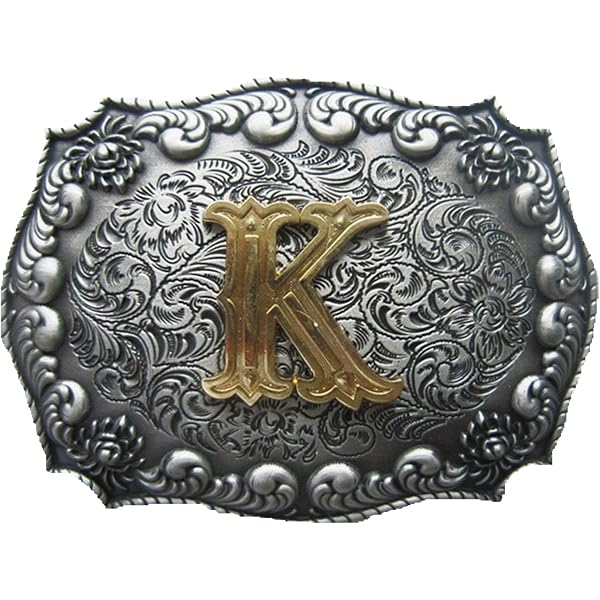 Boucle De Ceinture Western Chrome Avec Initiale A Et Strass – Style Cowboy, Unisexe – Neuf Sans étiquette