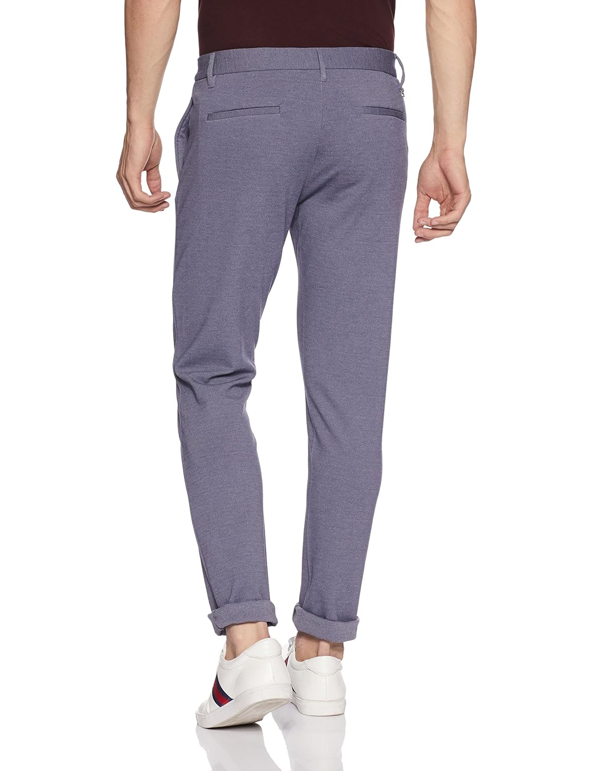 flying machine men's tapered fit casual trousers