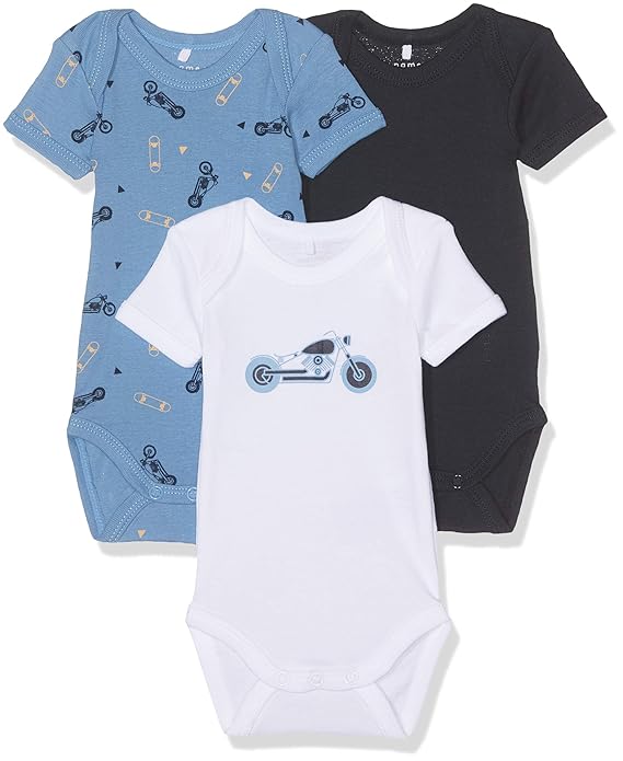 NAME IT Baby-Jungen Strampler 3er Pack
