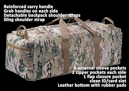 XMILPAX Large Military Duffle Bag Tactical Gear Load Out Bag
