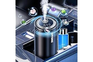 SPYONG Smart Car Air Freshener, with Star Projector, Car Diffusers, Auto On/Off, Lasts 3-6 Months, Adjustable Concentration, Built-in Battery Car Diffusers for Essential Oils（Ocean）