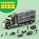 JOYIN 25 in 1 Military Truck Playset with Soldiers & Vehicles view 7