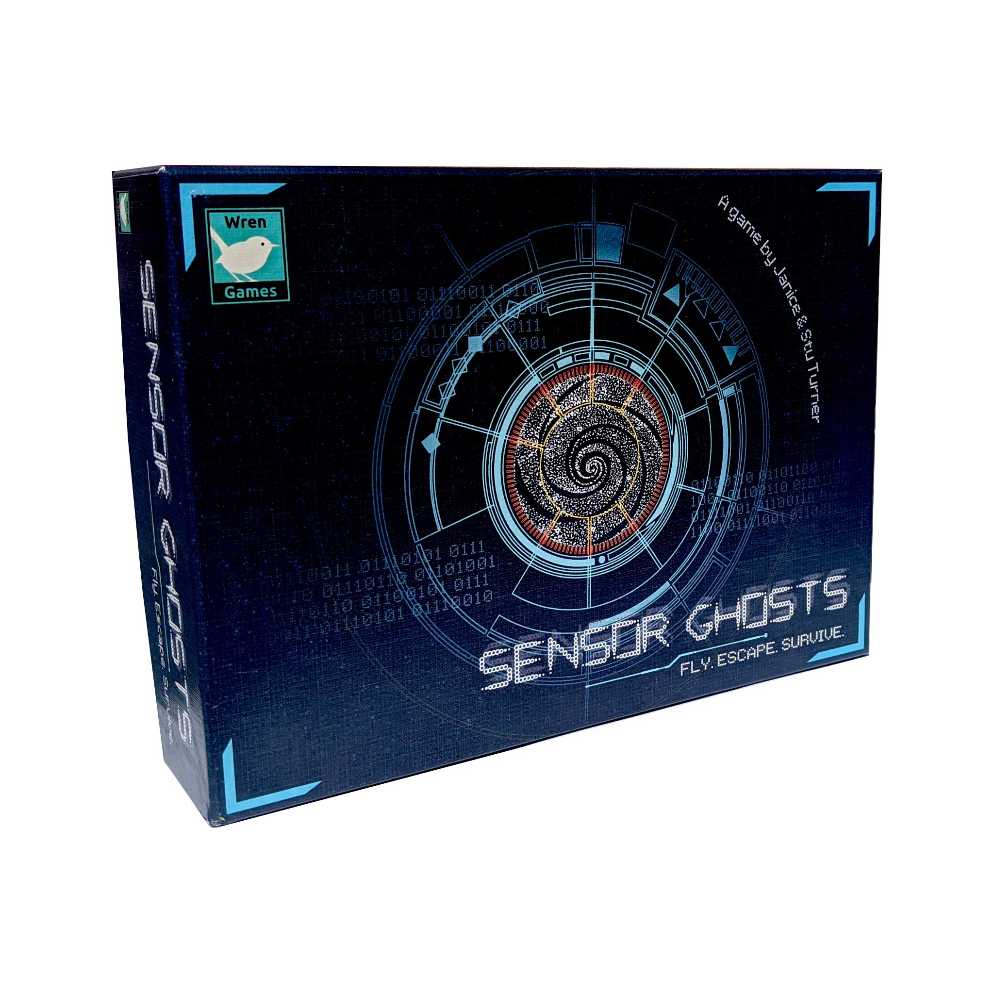 Wren Games Sensor Ghosts, A Brain-Burning Moving Maze Escape Puzzle Card Game (2-4 Cooperative or Solo)