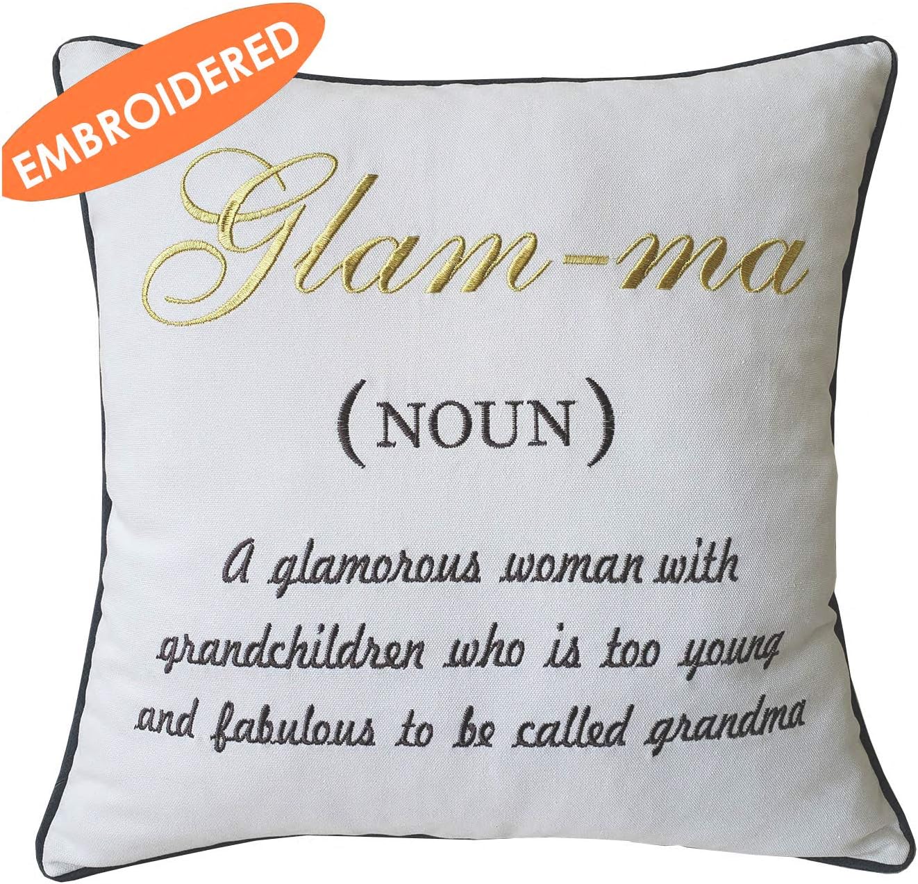 Amazon Com Eurasiadecor Decorhouzz Glamma Embroidered Pillow Case