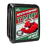 Tarp 15x15 ft Heavy Duty 100% Waterproof 10mil,UV