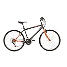 F.lli Schiano Thunder - Bicicleta de montaña para Hombre, 18 velocidades, Color Naranja/Gris, Cambio Shimano, Rueda 26''