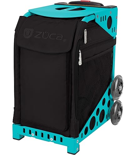 ZUCA Stealth Insert Bag and Neon Pink Frame with Flashing Wheels