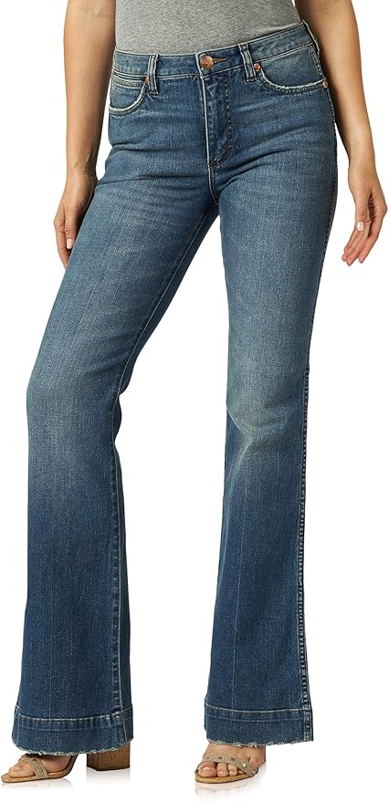 wrangler retro women's high rise vintage trouser jeans