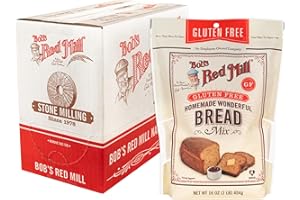 Bob's Red Mill Gluten Free Homemade Wonderful Bread Mix, 16oz (Pack of 4) - Gluten Free, Kosher