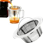 Juice Pulp Strainer Accessories for Nama J2 Cold Press Juicer | Strainer for Juicing, Compatible with Nama J2 &amp; Ninja, Juicing Filter Accessories, Fits Most Containers, 304 Stainless